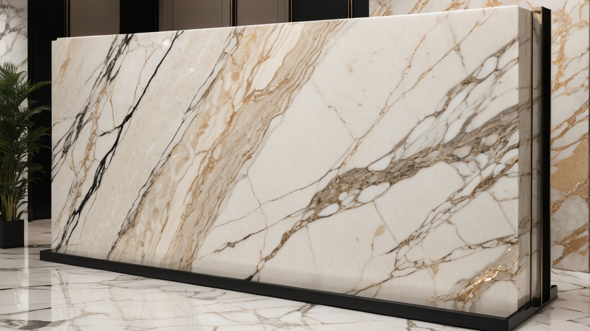 Premium stone interior application visual